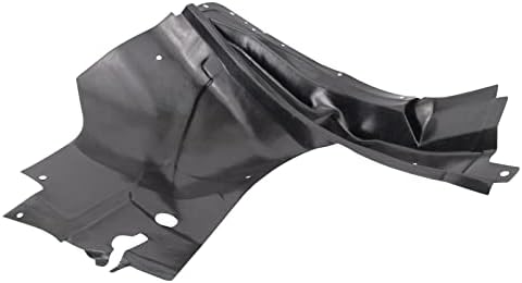 TRQ Front Right Rearward Inner Fender Liner Black Passenger Side