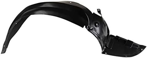 TRQ Front Right Inner Fender Liner Black Passenger Side