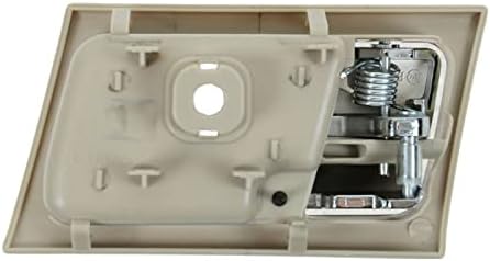 TRQ Camel & Chrome Inner Inside Door Handle Pair Set