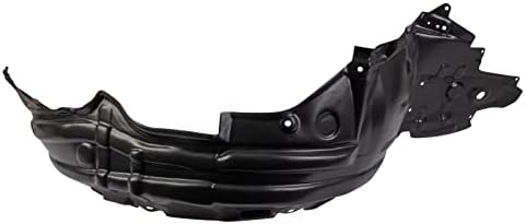 TRQ Front Right Inner Fender Liner Black Passenger Side