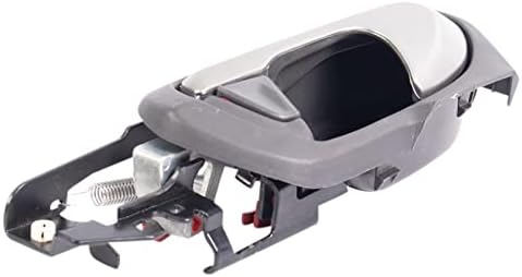 TRQ Left Interior Door Handle Gray Housing with Silver Lever Drivers Side