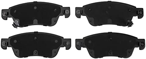 TRQ Front Brake Pads Ceramic Hardware Wear Sensor