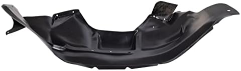 TRQ Front Right Inner Fender Liner Black Passenger Side