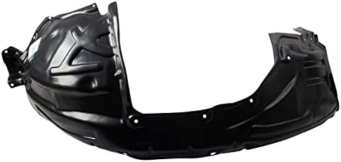 TRQ Front Right Inner Fender Liner Black Passenger Side