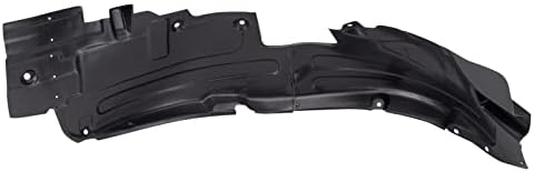 TRQ Front Right Inner Fender Liner Black Passenger Side