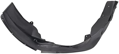 TRQ Front Right Inner Fender Liner Black Passenger Side
