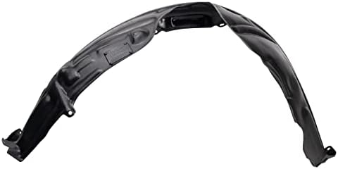 TRQ Front Right Inner Fender Liner Black Passenger Side