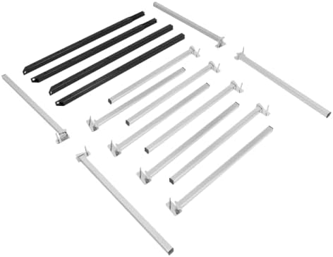 ALMULOO 6 Place Wall Mount Bumper Storage Rack, Heavy Duty Auto Bumper Holder Stand, 200LBS Load Per Pair Arms for Garage & Auto Shop Black Steel - Image 4