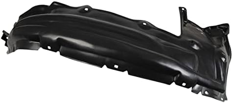 TRQ Front Right Rearward Inner Fender Liner Black Passenger Side