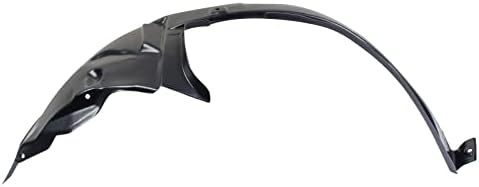 TRQ Front Right Inner Fender Liner Black Passenger Side
