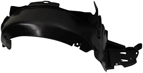 TRQ Front Right Inner Fender Liner Black Passenger Side
