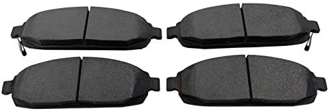 TRQ Front Brake Pads Ceramic Hardware Wear Sensor