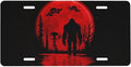 Red Alien Bigfoot Front License Plate 6" * 12" for Women