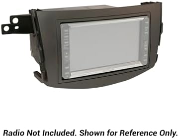 Scosche TA2055B Double DIN or Single DIN with Pocket Radio Install Dash Kit Compatible with Select 2006-2012 Toyota RAV4 - Aftermarket Car Stereo Installation Kit - See Guide in Images for Vehicle Fit