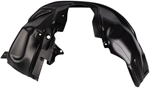 TRQ Front Right Inner Fender Liner Black Passenger Side