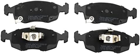 TRQ Front Brake Pads Ceramic Hardware Wear Sensor