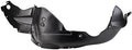 TRQ Front Left Inner Fender Liner Black Drivers Side