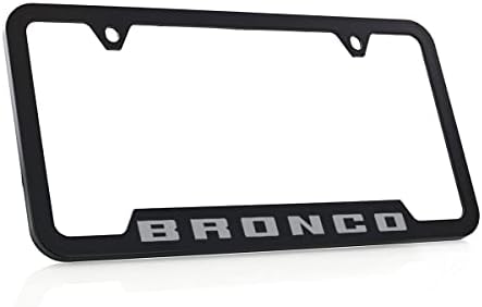 Ford Bronco UV Printed License Plate Frame - Cactus Grey