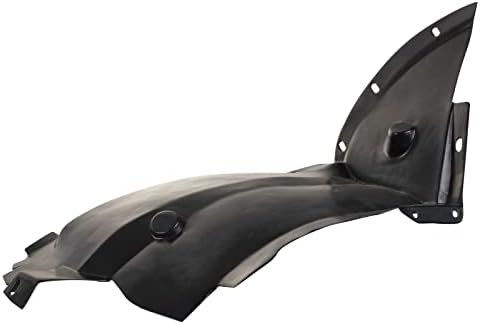 TRQ Front Left Forward Inner Fender Liner Black Drivers Side