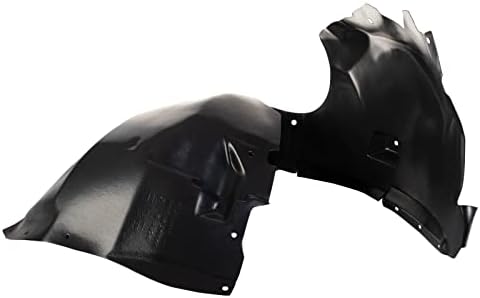 TRQ Front Right Inner Fender Liner Black Passenger Side