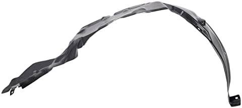 TRQ Front Right Inner Fender Liner Black Passenger Side