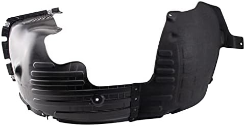 TRQ Front Left Inner Fender Liner Black Drivers Side