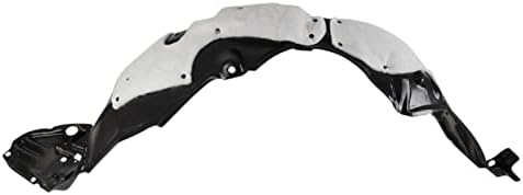 TRQ Front Right Inner Fender Liner Black Passenger Side