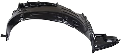 TRQ Front Right Inner Fender Liner Black Passenger Side