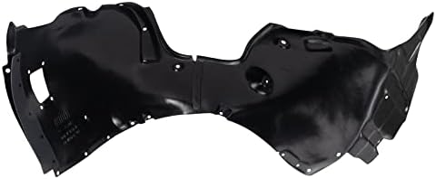 TRQ Front Right Inner Fender Liner Black Passenger Side