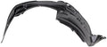 TRQ Front Right Inner Fender Liner Black Passenger Side