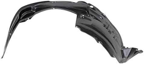 TRQ Front Right Inner Fender Liner Black Passenger Side