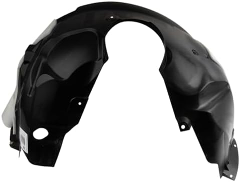 TRQ Front Right Inner Fender Liner Black Passenger Side
