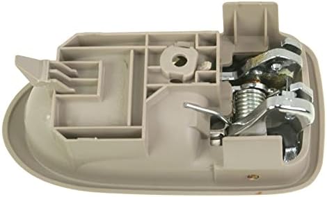 TRQ Front Left Interior Door Handle Chrome & Beige Drivers Side