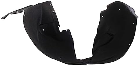 TRQ Front Right Inner Fender Liner Black Passenger Side