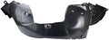 TRQ Front Right Inner Fender Liner Black Passenger Side