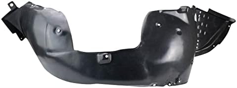 TRQ Front Right Inner Fender Liner Black Passenger Side