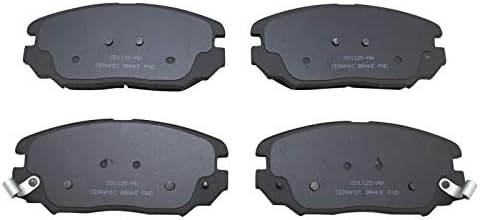 TRQ Front Brake Pads Ceramic Hardware Wear Sensor