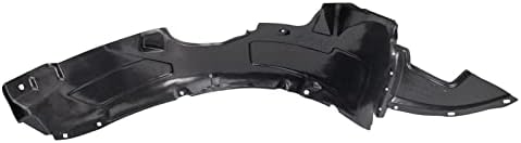 TRQ Front Left Inner Fender Liner Black Drivers Side