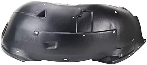 TRQ Front Right Inner Fender Liner Black Passenger Side