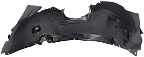 TRQ Front Right Inner Fender Liner Black Passenger Side