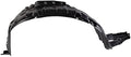 TRQ Front Right Inner Fender Liner Black Passenger Side