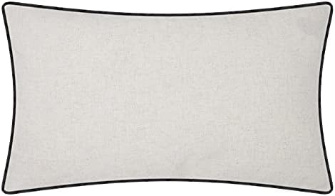 JWH Birds Accent Pillow Case, Teal Blue with Gray Plaid, 14 x 24 Inch - Image 2