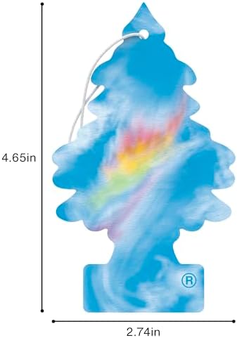 LITTLE TREES Car Air Freshener, 8 Count (Pack of 3), Fire Rainbow
