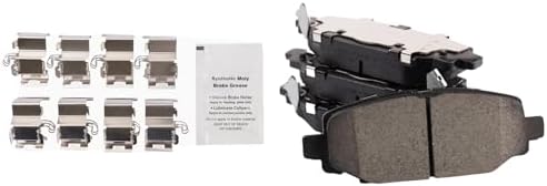TRQ Rear Brake Pads Ceramic Hardware
