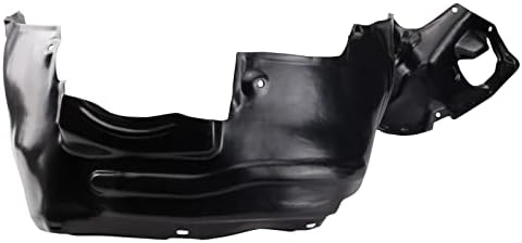 TRQ Front Right Inner Fender Liner Black Passenger Side