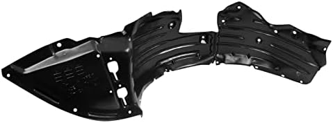 TRQ Front Right Inner Fender Liner Black Passenger Side