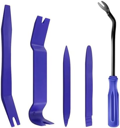 Plastic Auto Dismantle Tools Kit Car Radio Door Clip Panel Trim Dash Audio Removal Installer Pry Kit Refit Set(Blue 5pcs) by Unknown