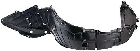TRQ Front Left Inner Fender Liner Black Drivers Side