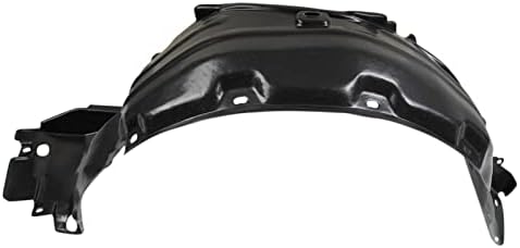 TRQ Front Left Inner Fender Liner Black Drivers Side