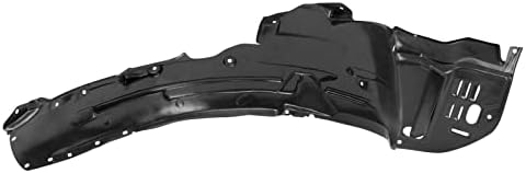 TRQ Front Left Inner Fender Liner Black Drivers Side
